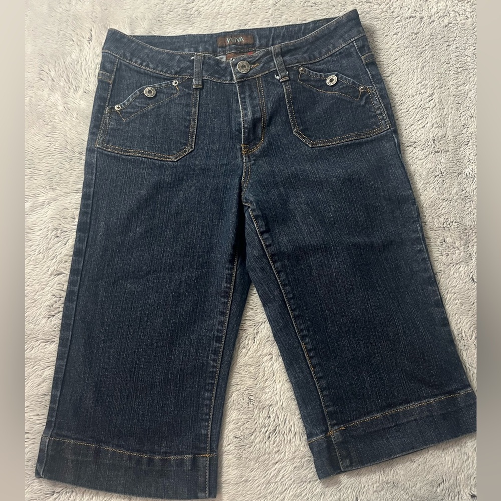 Yuva Denim Bermuda Shorts 10 dark‎ blue